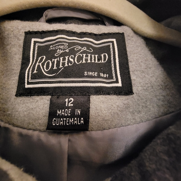 Vintage Rothschild Formal Tailored Military Coat Tween Juniors Coat - size 12 - Picture 2 of 7